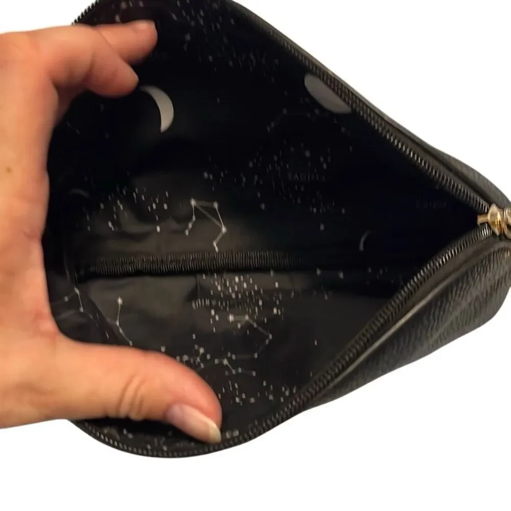 Malibu sky vegan leather cosmetic bag. Like.